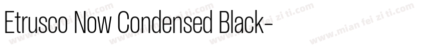 Etrusco Now Condensed Black字体转换